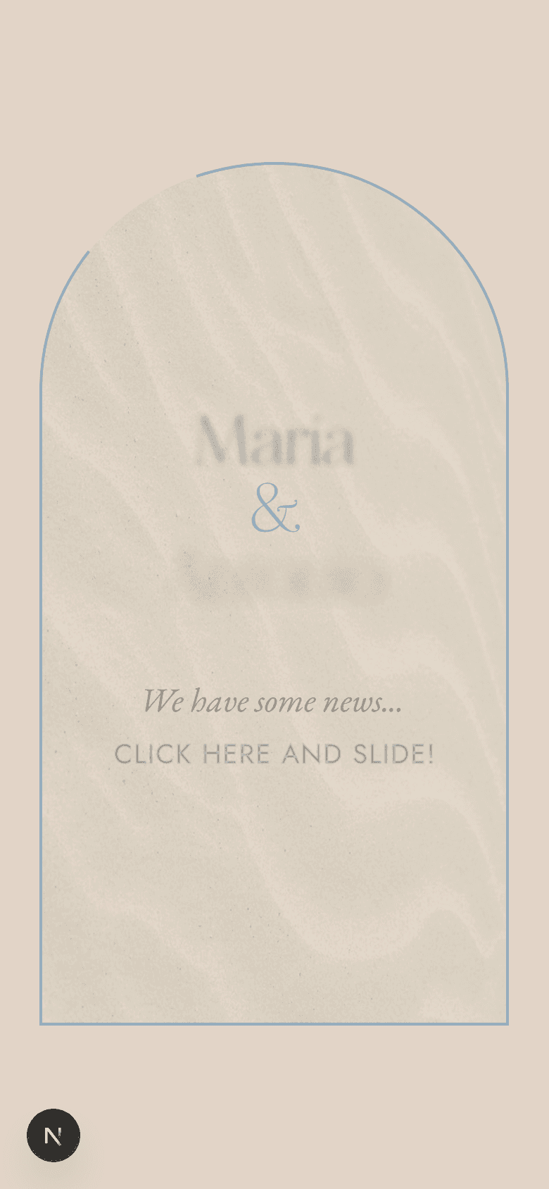 Beach invitation cover