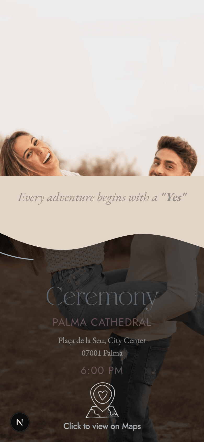 Beach invitation open