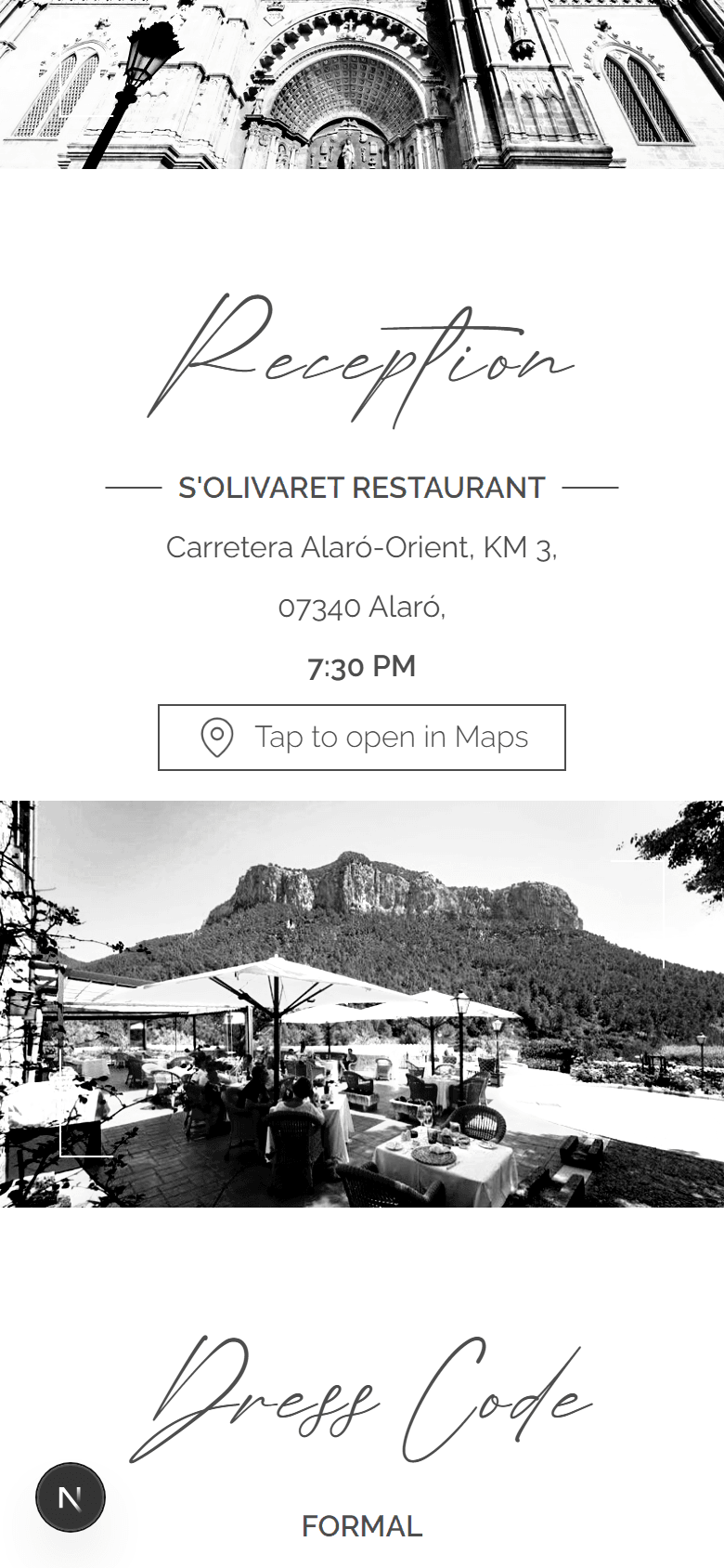 Blackline invitation open