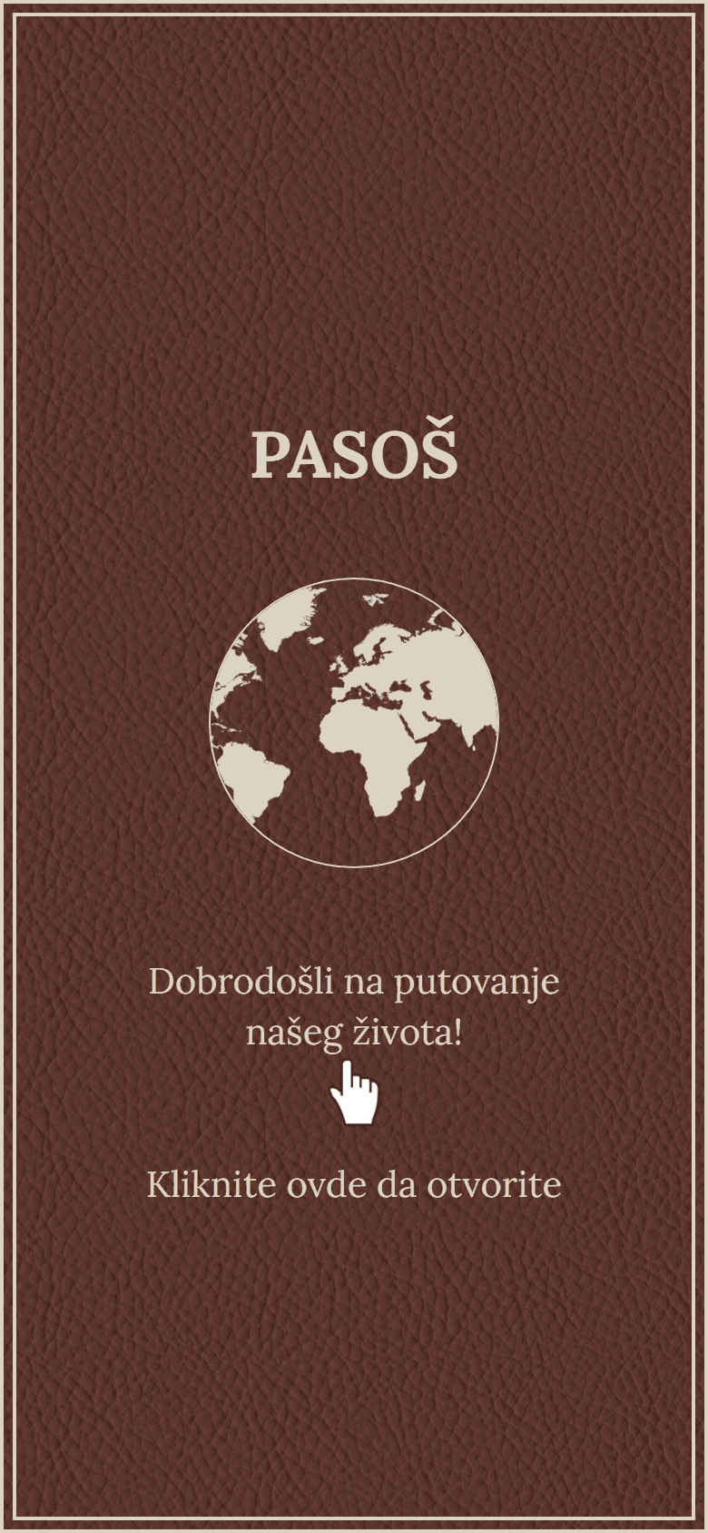 Passport Wanderlust — Klasična braon