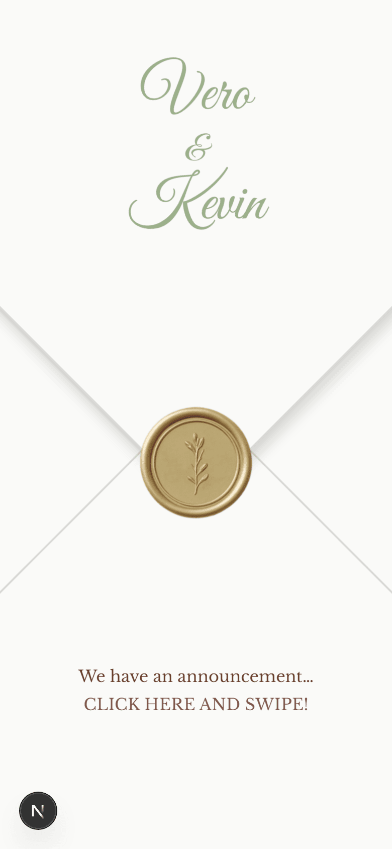 Simple invitation cover
