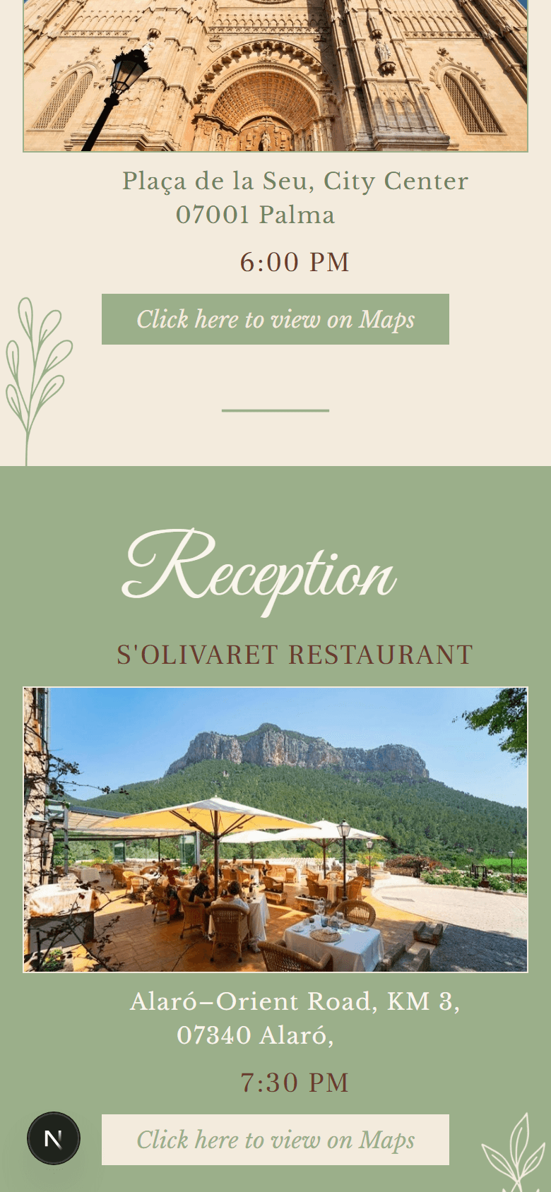 Simple invitation open