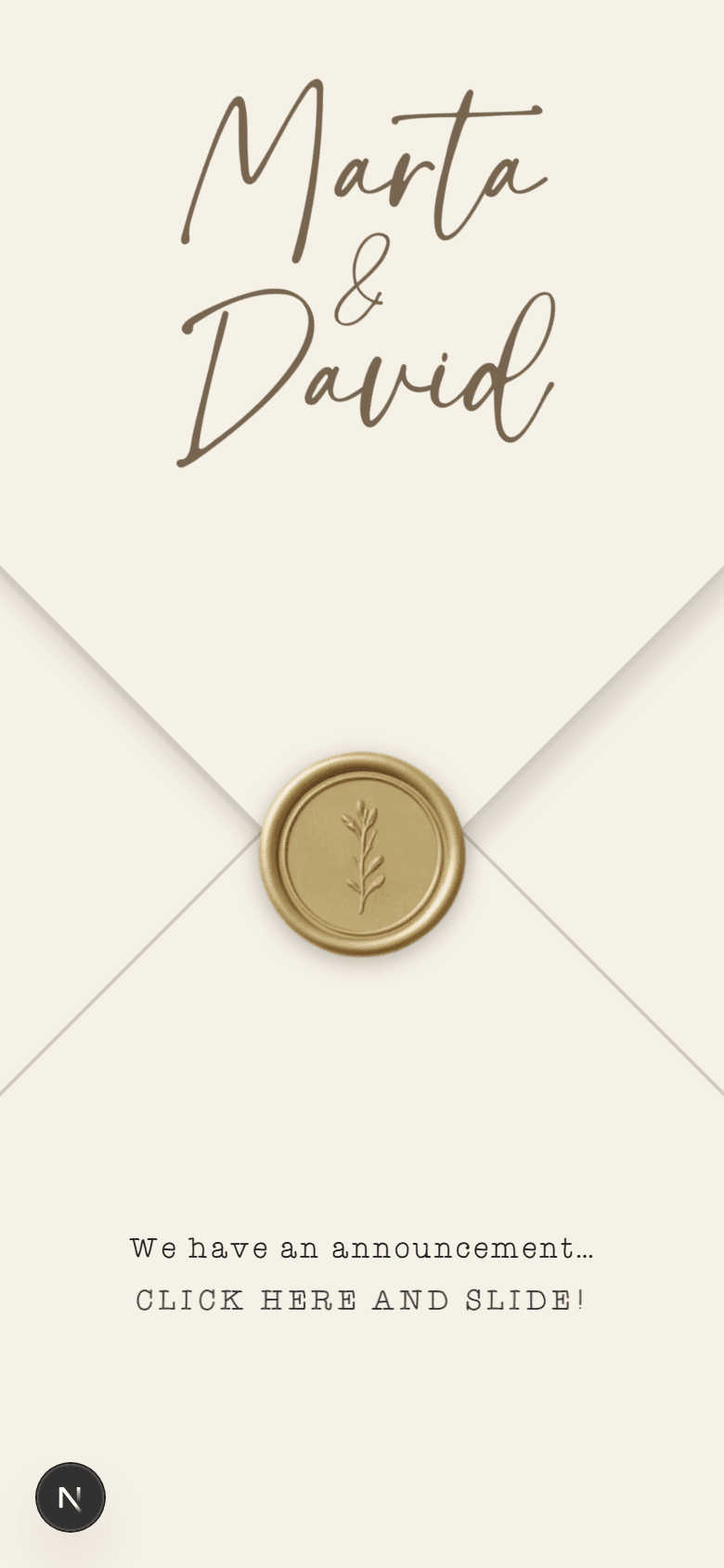 Vintage invitation cover
